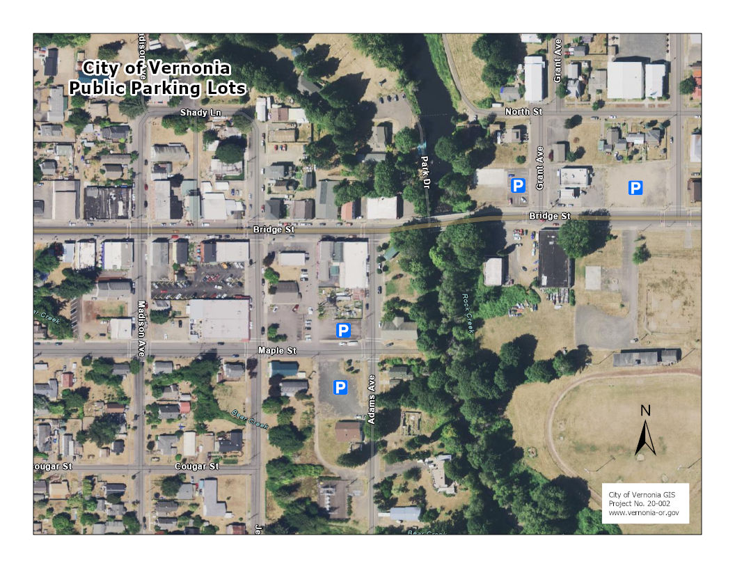 Vernonia Downtown Parking